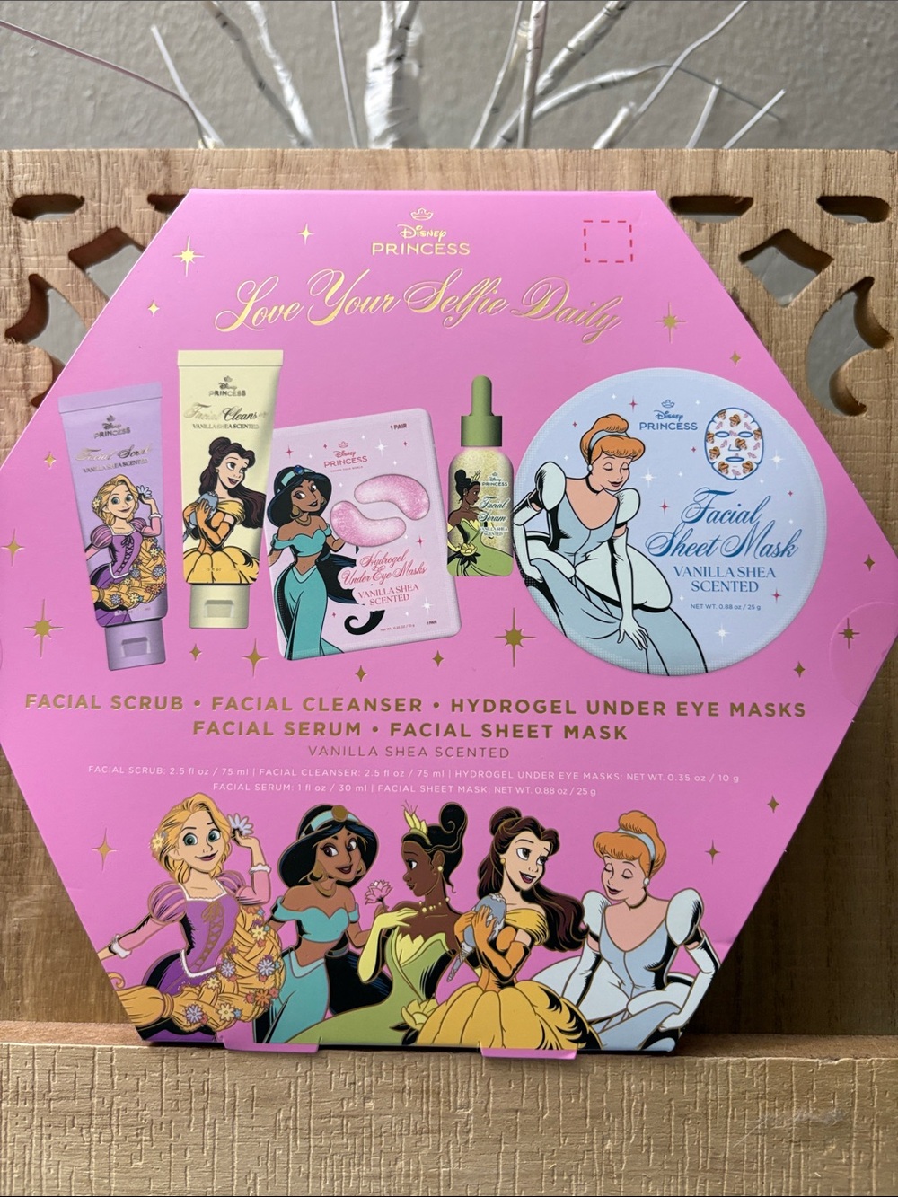 Disney Princess Love Your Selfie Daily Skincare Set - Pink